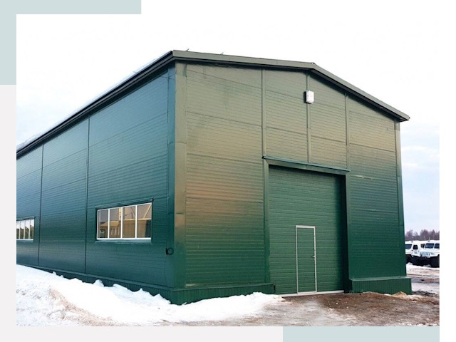 Двускатные ангары в Сергиевом Посаде