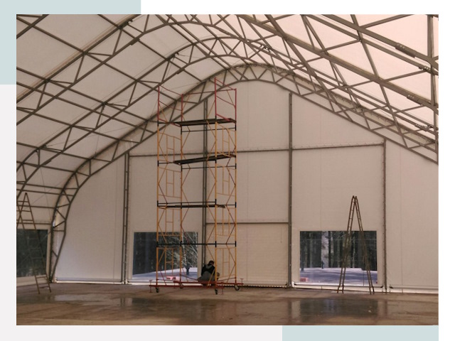 Шатровые ангары в Сергиевом Посаде